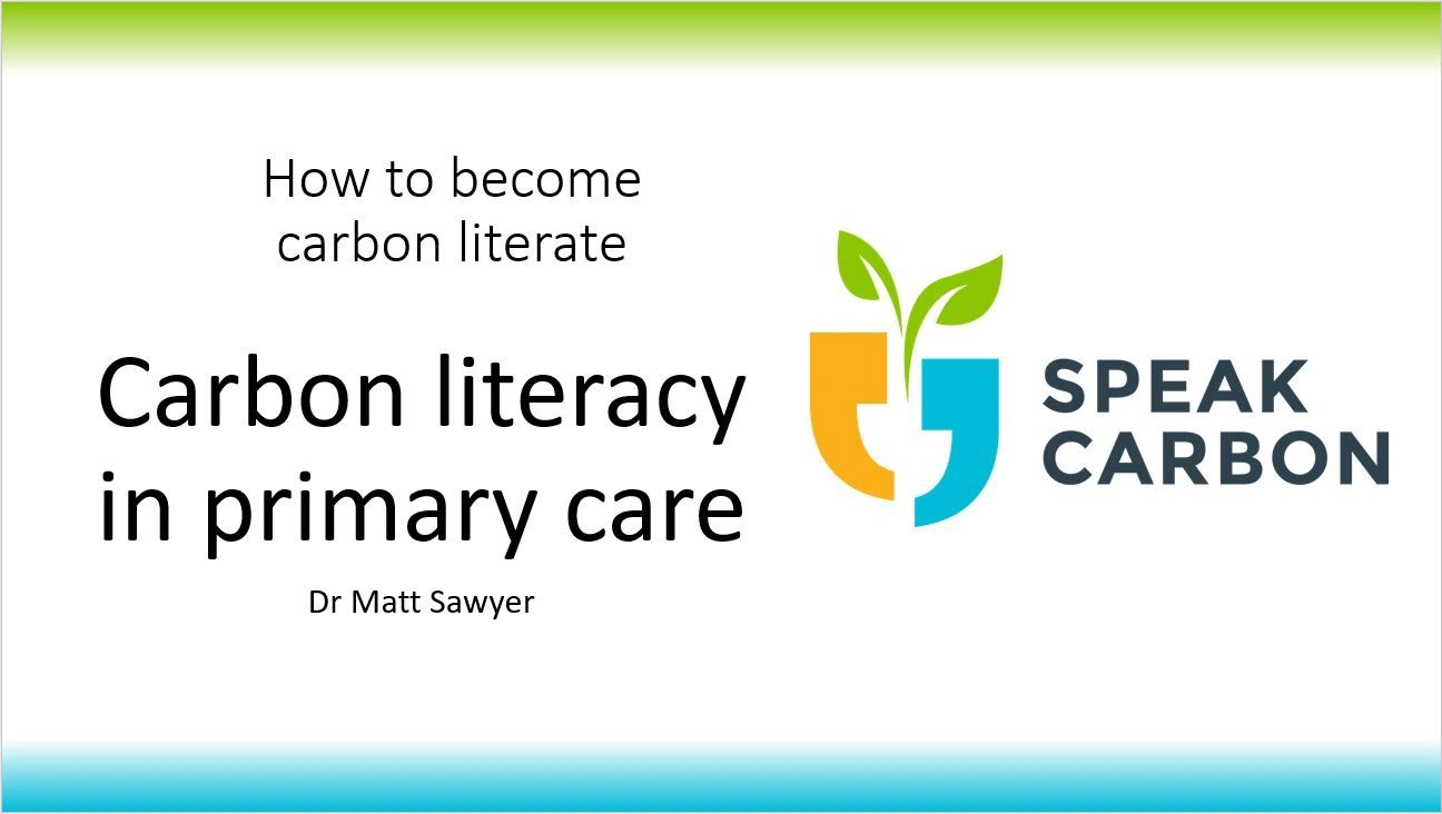 Carbon Literacy and Primary Healthcare